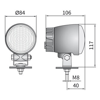 LED Dagrijverlichting met ingebouwde Deutsch-DT Connector