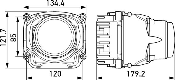 Hella Koplamp bi-led SAE m/FEP-aansluiting | 1AL 012 758-021