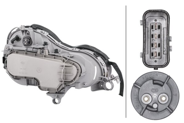 Hella Koplamp MB W210 06/95-06/99 Links m/lhr H7 | 1D9 007 095-091