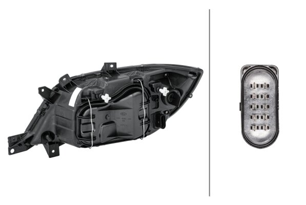 Hella Koplamp MB Sprinter (909) 13- lhr Rechts H7 | 1EH 246 047-221