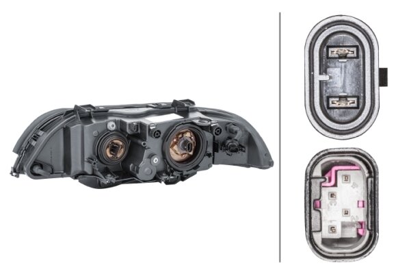 Hella Koplamp BMW5 E39 95-00 Rechts m/knl H7/HB3 | 1EJ 007 400-061