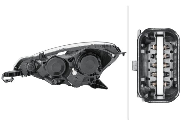 Hella Koplamp Citroen C3 11/09- Rechts H7/H1 | 1EJ 354 674-021