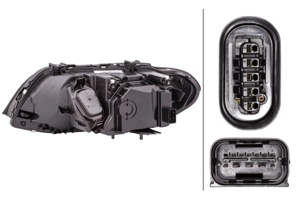 Hella Koplamp BMW X5 E53 03-07 Rechts Xenon wit knip | 1EL 224 485-421