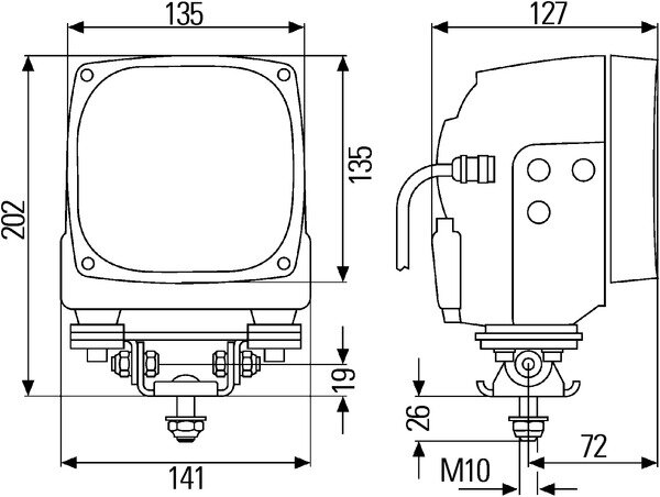 Hella Werklamp AS 300 Xenon | 1GA 996 242-521