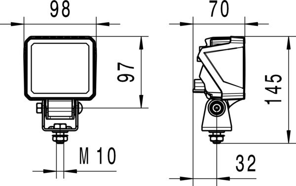 Hella Werklamp Eco 18 led 9-33V Deutsch verr | 1GA 996 479-031