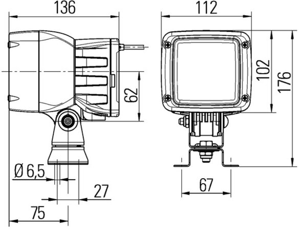 Hella Werklamp UltraBeam Xenon 24V DT | 1GA 998 534-601