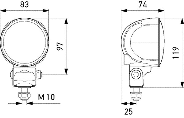 Hella Werklamp M70 compact led Gen 3.2 | 1G0 996 576-601