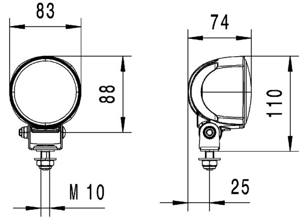 Hella Werklamp M70 Gen 3.2 verreikend | 1G0 996 576-001
