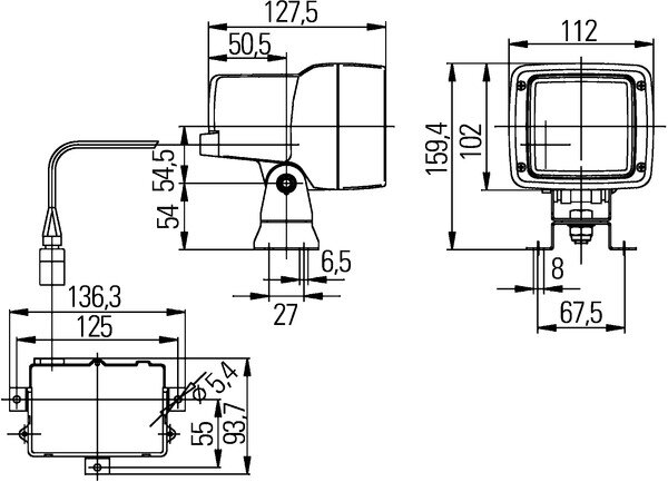 Hella Werklamp UltraBeam Xenon 24V | 1GA 998 534-271