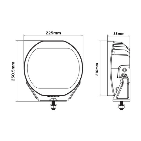 Boreman HALO LED Verstraler + Flitser + Dual Color DRL