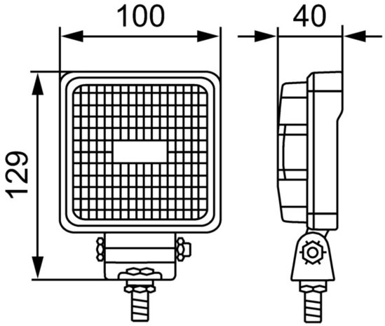 Hella S800 LED Werklamp 12/24V 800LM 3M Kabel | 1GA 357 107-022