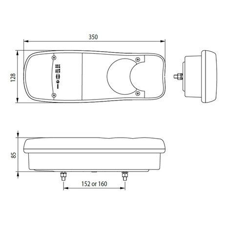 Led Achterlicht 6 Functies Links