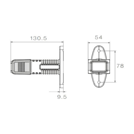 Aspöck LED Markeringslamp Superpoint IV Lang | Links