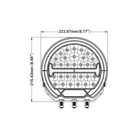 Boreman LED Verstraler + Stadslicht en Flitsfunctie