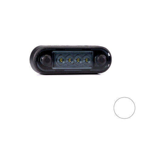 Fristom LED Markeringslamp Wit Dark Look Kort FT-073