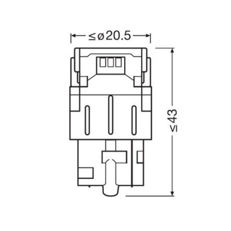 Osram W21W LED Retrofit Oranje 12V W3x16d 2 Stuks