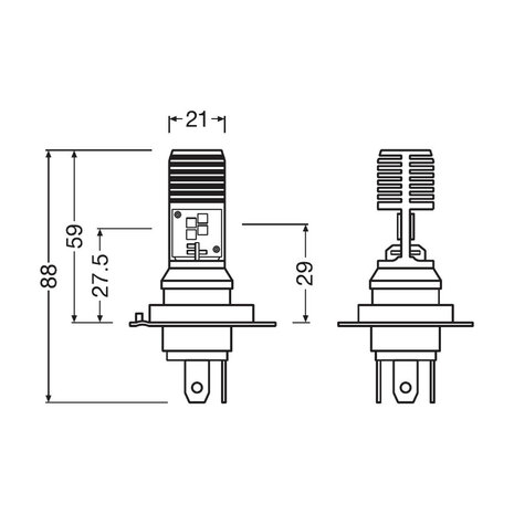 Osram HS1 HLM Easy LED Koplamp Motor 12V