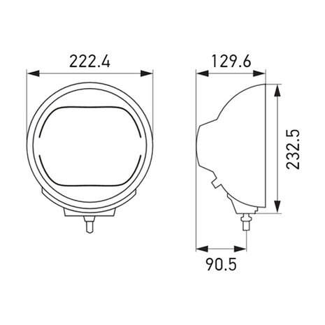 Hella Luminator Full-LED Verstraler Chrome | 1F8 016 560-021