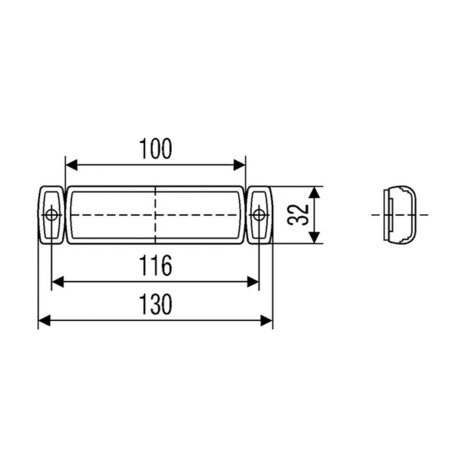 Hella LED Achtermarkering 24V Rood | 2TM 008 645-951