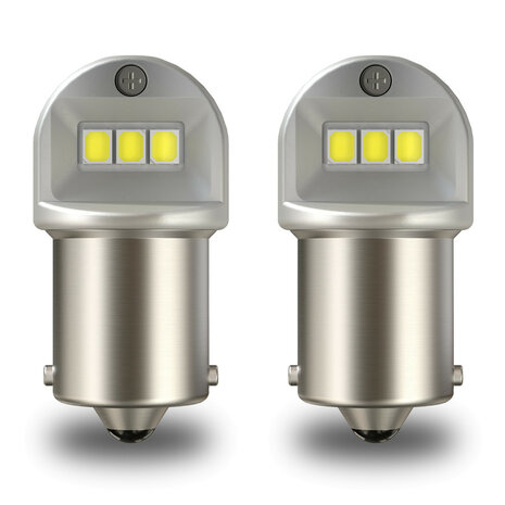 Osram R10W LED Retrofit Wit 12V BA15s 2 Stuks