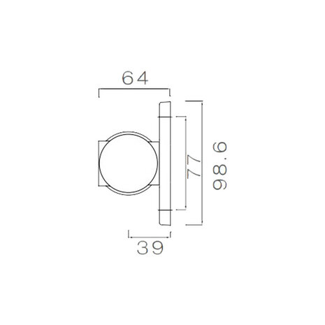 Aspöck LED Markeringslamp Superpoint III Kort | Links/Rechts