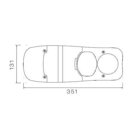 Aspöck Eurofab Achterlicht Glas Links / Rechts