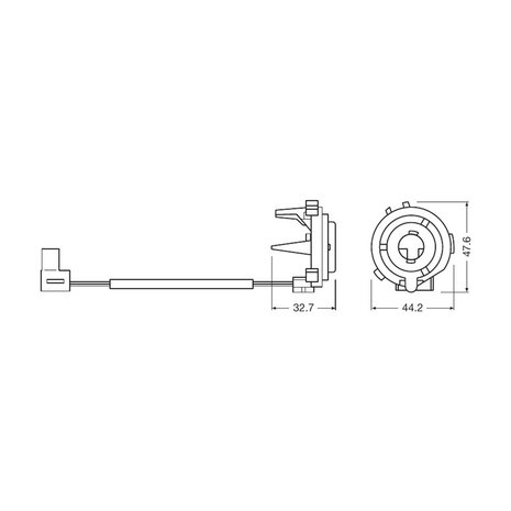 Osram H7 Ledriving Adapter Set 64210DA08