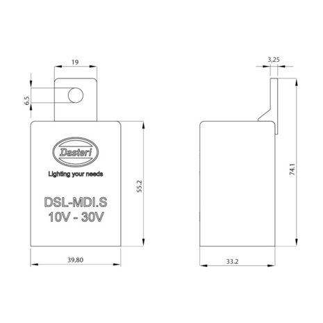 Knipperlicht Zijverlichting Module 12/24V