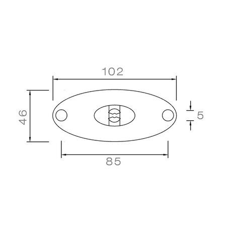 Aspöck LED Markeringslamp Flatpoint II 0,5m Kabel 12V