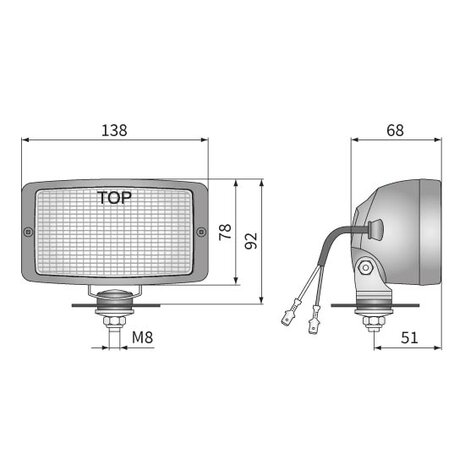 Wesem Halogeen Werklamp H3