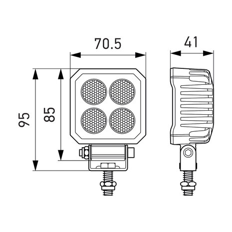 Hella LED Achteruitrijlicht TS1700 3M Kabel | 2ZR 357 110-511