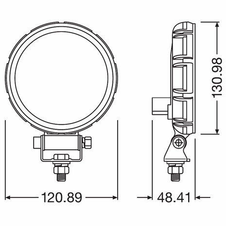 Osram LED Achteruitrijlamp Rond FX120R-WD