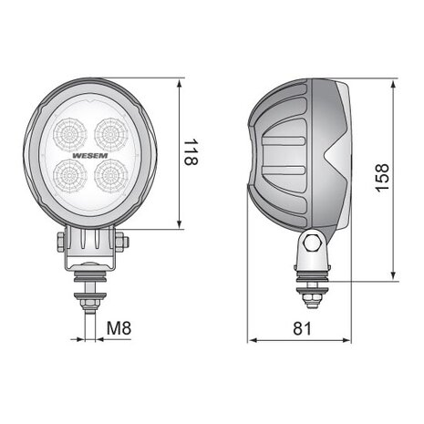 LED Werklamp Breedstraler 2000LM + Kabel