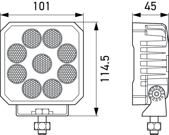 Hella TS3000 LED Werklamp 3000LM 12-24V | 1GA 357 112-002