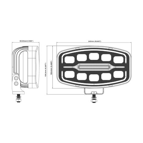 Boreman Polaris LED Verstraler + Dual Color DRL