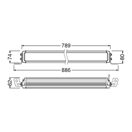 Osram LED Lightbar Combi VX750-CB DR SM 78cm