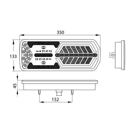 Dasteri DSL-5002 LED Achterlicht Rechts