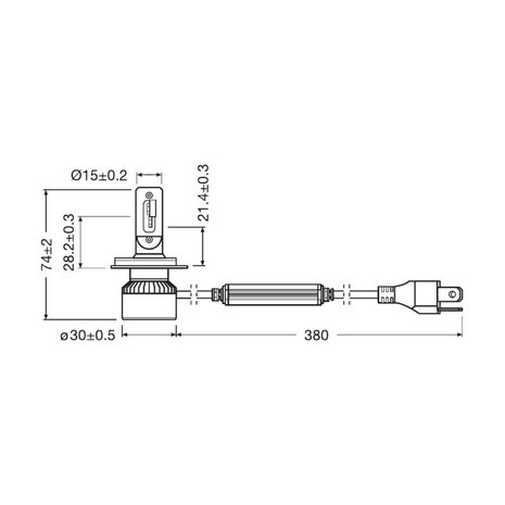 Osram H4 XTR LED Koplamp Set 12V Incl Canbus Control Unit