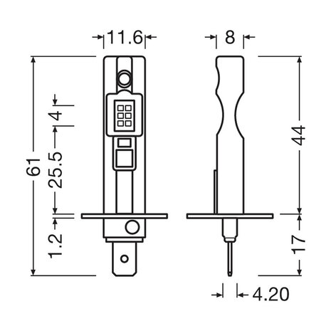 Osram H1 HL Easy LED Koplamp Set 9W P14.5s 12V