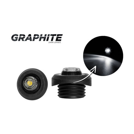 Horpol LED Positielamp Wit Ronde Montage Dark-Look