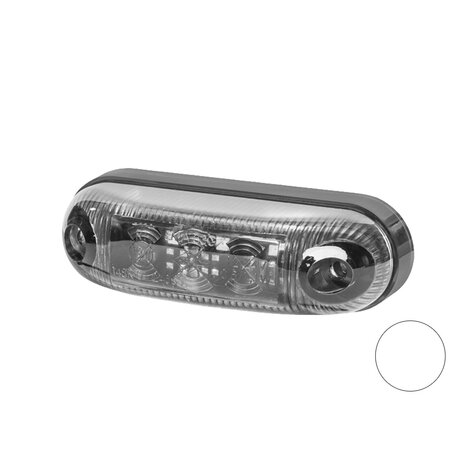 Horpol LED Markeringslamp Wit Ovaal LD-370 Dark-Look