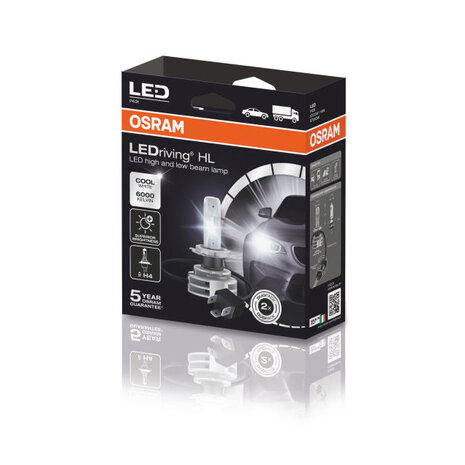 Osram H4 LED Koplamp P43t Set 12-24 volt