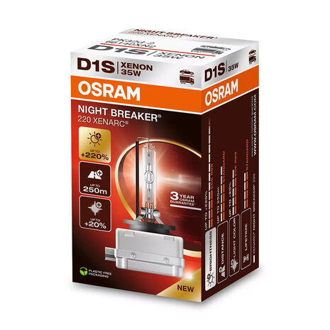 Osram D1S Xenon Lamp 35W Night Breaker 220 PK32d-2