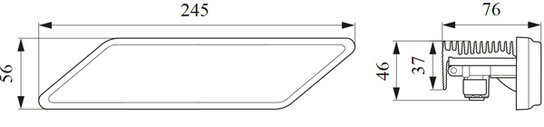 Hella Werklamp 9-32V Modular Base Style Links Zero G | 1GE 996 298-351