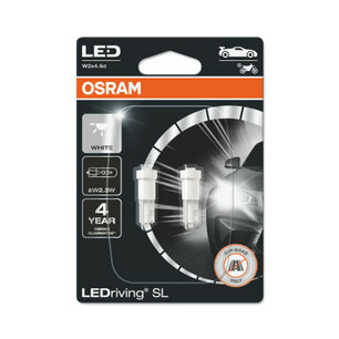 Osram T5 W2.3W LED Retrofit Wit 12V W2x4.6d 2 Stuks