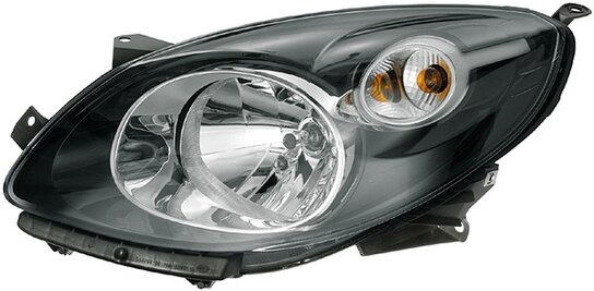 Hella Koplamp Renault Twingo 07- Links zwart H4 | 1E7 271 510-351