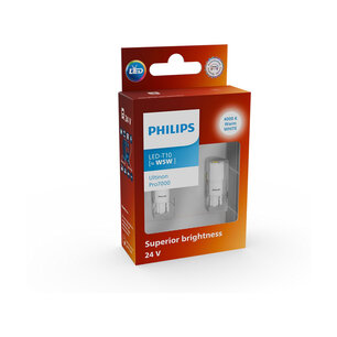 Philips W5W 4000K LED Retrofit Wit 24V 2 Stuks